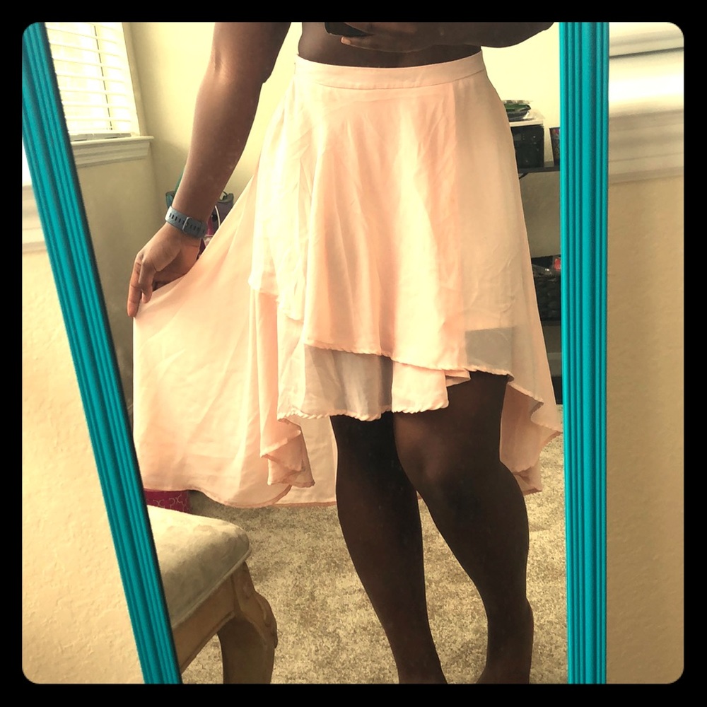 Pink HiLow Skirt